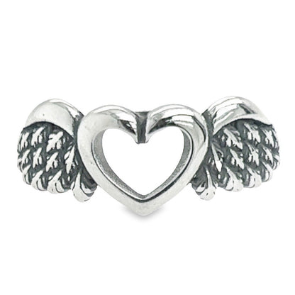 R78 Heart And Wing Ring