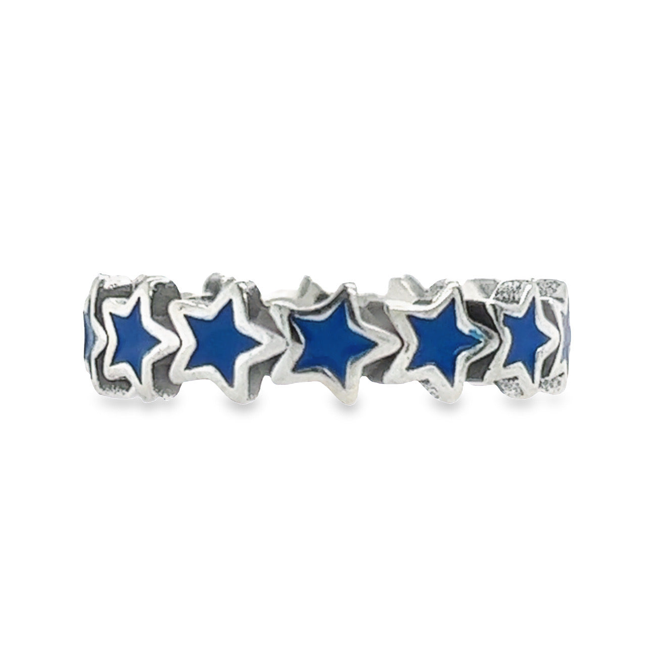 R669 Blue Star Ring