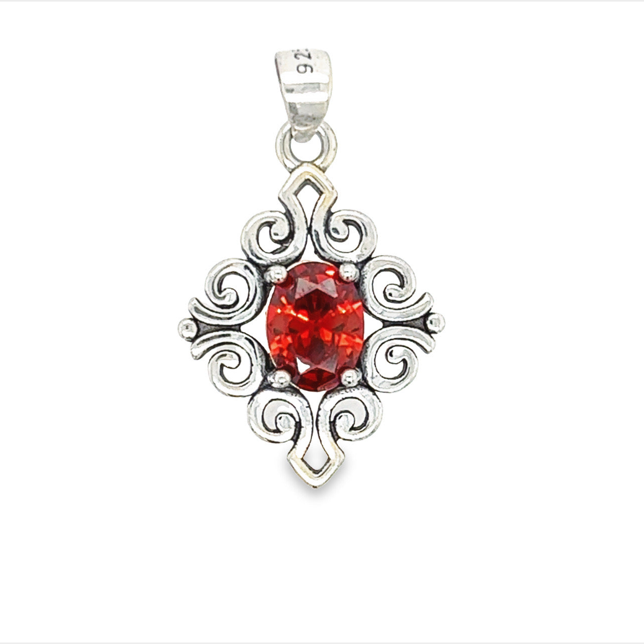 D1000 Red Stone Elegant Design Pendant