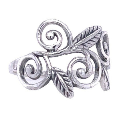 R9009 Leaves And Swirls Ring