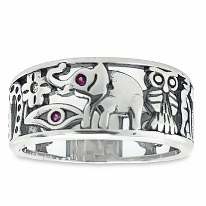 R343 Animals Cut Ring