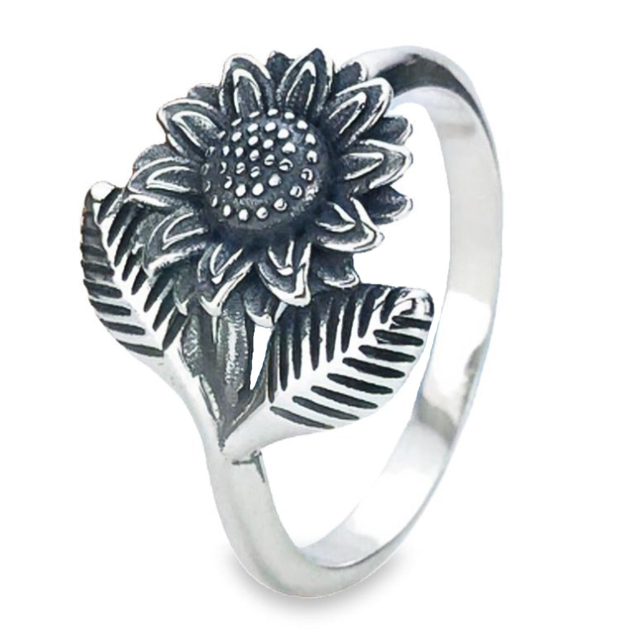 R498 Vintage Sunflower Ring