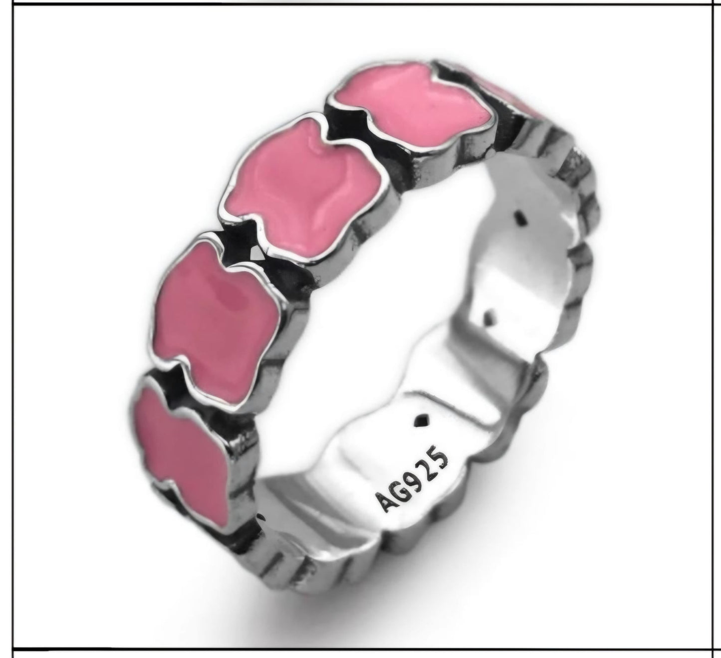 R914 Pink Bear Ring