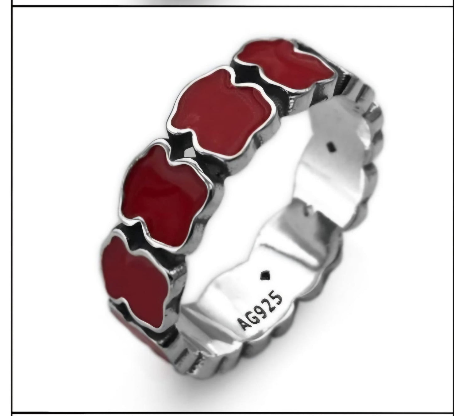 R915 Red Bear Ring