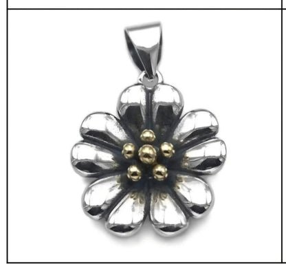 Flower With Gold Pendant