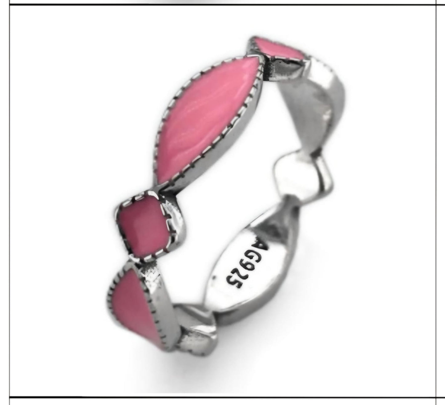 R920 Elegant Pink Design Ring