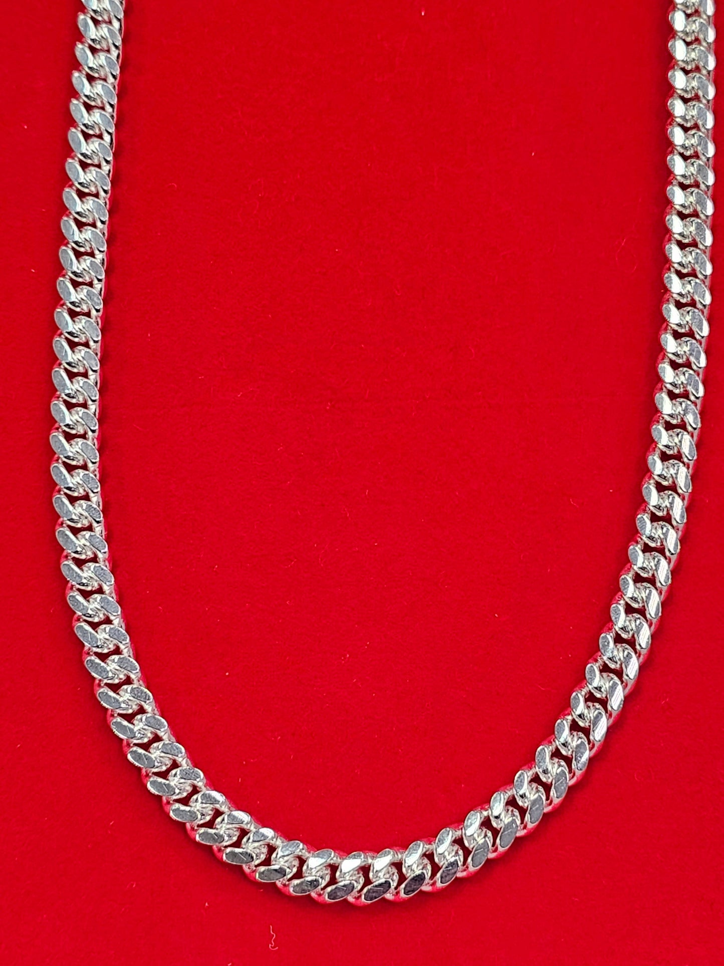 CA346 Curb Miami Chain Necklace 7mm